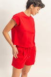 Cap Sleeve Boxy Top