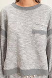 Striped Trim Sweatshirt