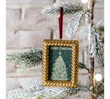 Gold Sq Frame Ornament