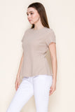 Cloudy Knit Peplum Top