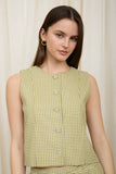 Plaid Sleeveless Top