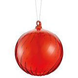 Glass Ball Ornament Red