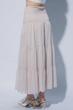 Smocked Maxi Skirt