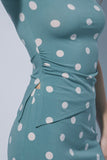 Side Slit Polka Dot Top