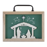 True Story Nativity Plaque