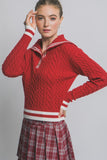 Sailor Collar Long Sleeve Sweater
