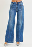 High Rise Seamed Jeans