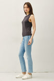 Garment Dyed Basic Cotton Blend Tank Top