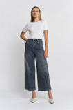 Super High Rise Wide Leg Ankle Jeans