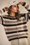 Soft Striped Cardigan