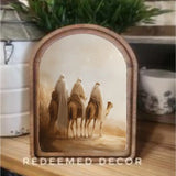 Arch Top Wise Men Framed Art