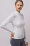 Mock Neck Long Sleeve Top