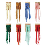 S/6 Velvet Clip-on Bows, 8 Colors
