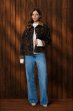 Floral Jacquard Denim Jacket