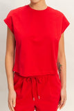 Cap Sleeve Boxy Top