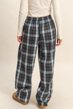 Plaid Wide Leg Lounge Pants