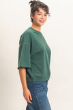 Washed Crew Neck Tee