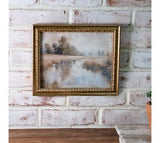 8 X 10 Gold Frame Stream Landscape