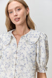Floral Lace Button-Up Top