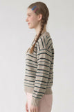 Striped Collared Sweater