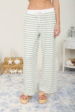 Textured Striped Lounge Pants