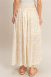 Floral Embroidered Maxi Skirt