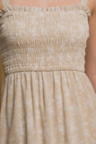 Tiered Floral Chiffon Midi Dress