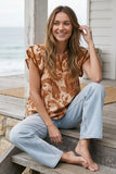 Contrast Stitched Top