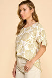 Floral Short Sleeve Top