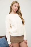 Cable Knit Long Sleeve Sweater