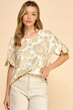 Floral Short Sleeve Top