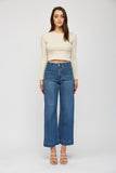 Super Soft Wide Leg Cropped Jeans