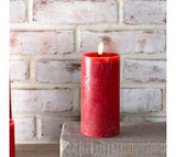 Red Led Pillar Candle 6