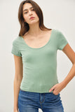 Basic Scoop Neck Tee