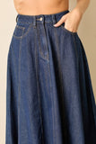 Denim Midi Skirt
