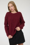 Cable Knit Long Sleeve Sweater