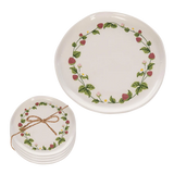 Dol Strawberry Applique Plate