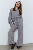 Striped Low Rise Pants