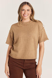 Crew Neck Short Sleeve Sweater