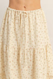 Tiered Lace Trim Skirt
