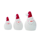 Dol Pom Pom Hat Snowman Decor S/3