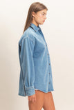 Denim Collared Shirt