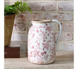9.3 Red Heritage Handle Vase