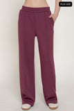 Curvy Soft Scuba Wide Leg Pants