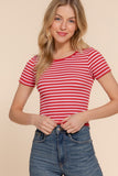 Short Sleeve Seamless Ribbed Top