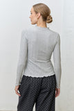 Mock Neck Long Sleeve Top
