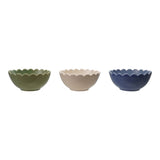 Stoneware Bowl W Scalloped Edge