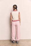 Contrast Collar Vest