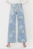 High Rise Vintage Floral Jeans