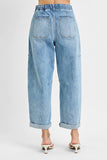 High Rise Cargo Pocket Jeans